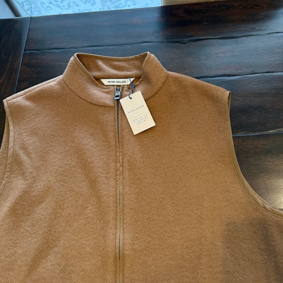 Peter Millar Men's Medium Hazelwood Crown Flex Fleece Wool Vest MSRP $495 - Picture 7 of 13